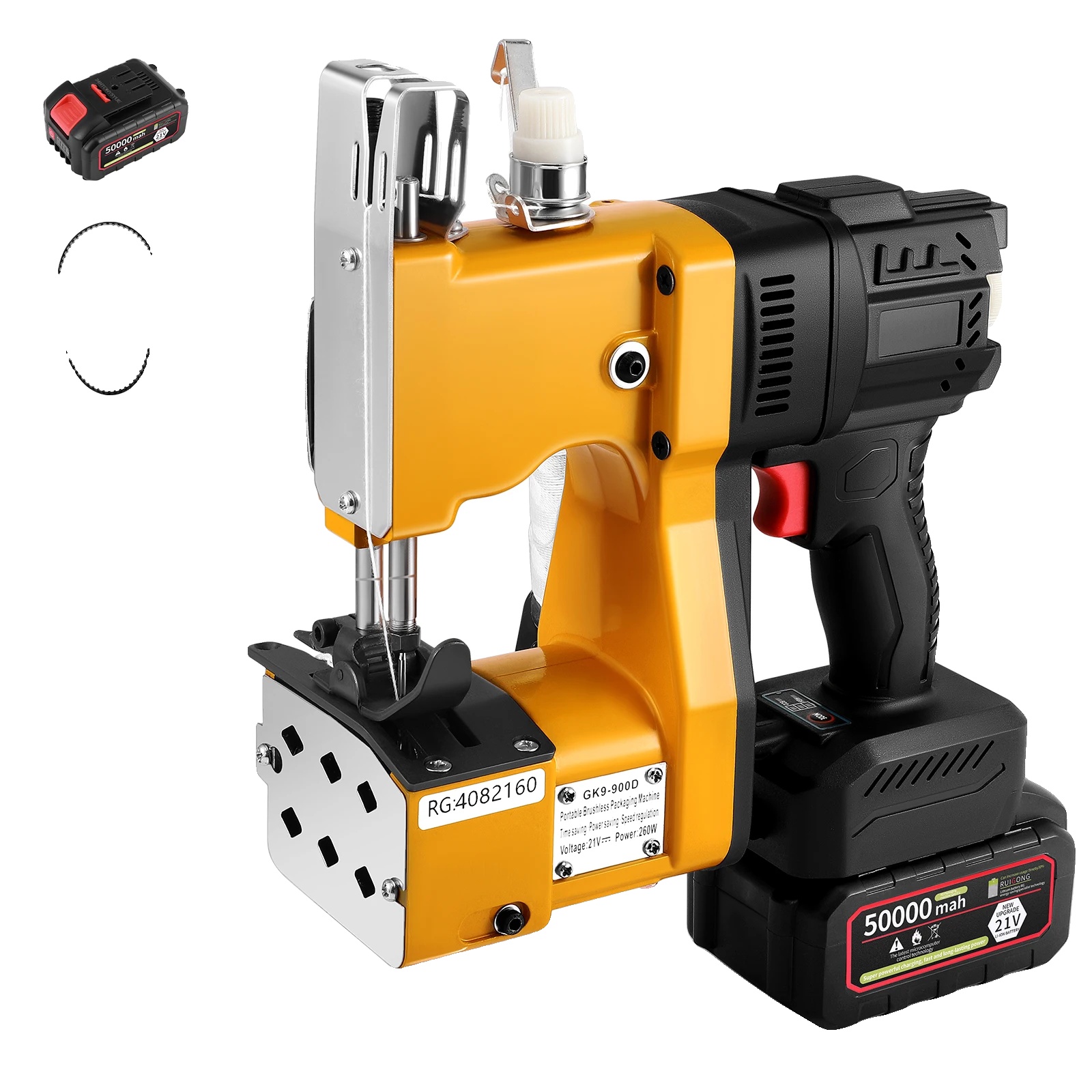 Taschennähmaschine, 190 W Leistung, 50000 Mah Akku