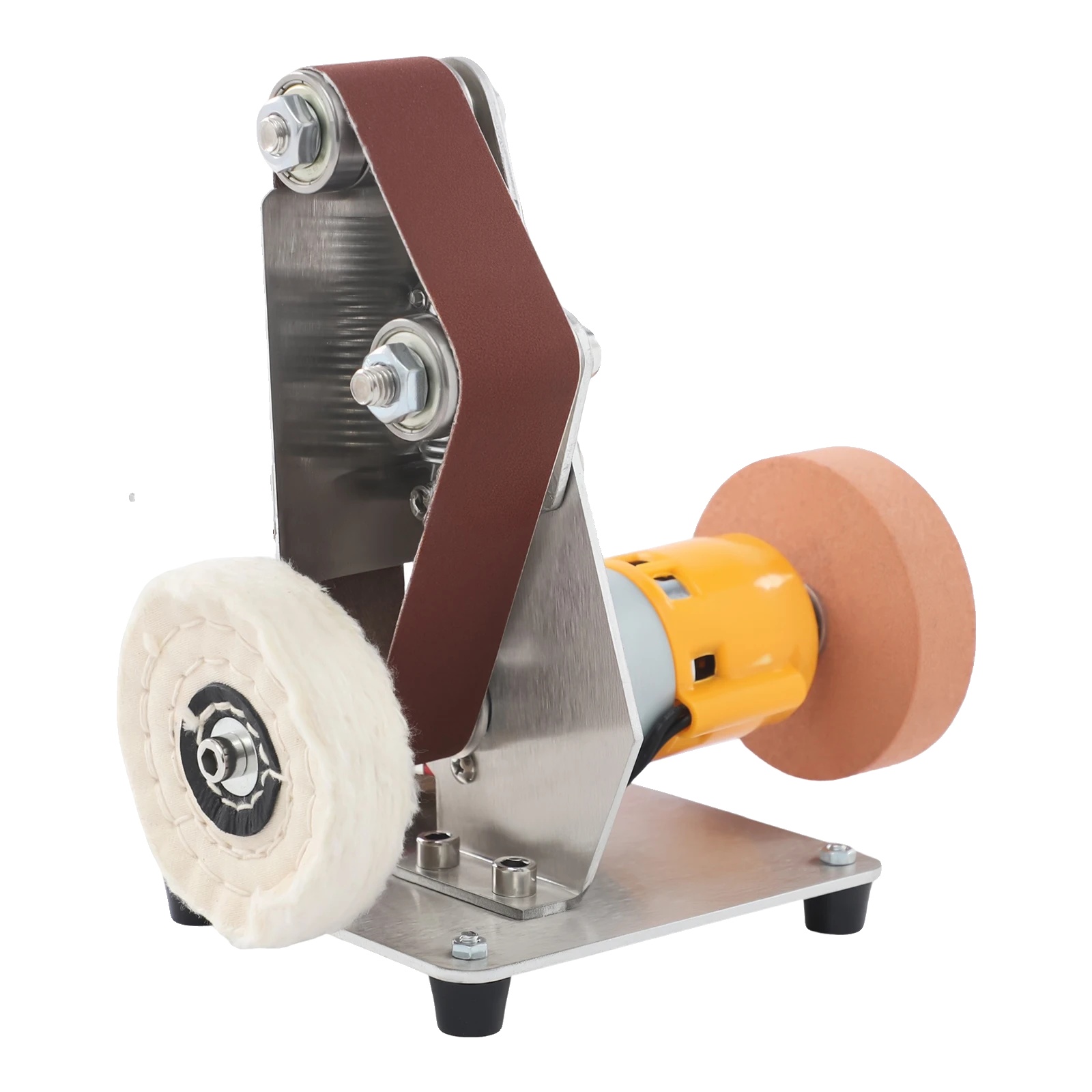 Mini-elektrobandschleifer Mit Kabel, 4000–9000 U/min, Silber