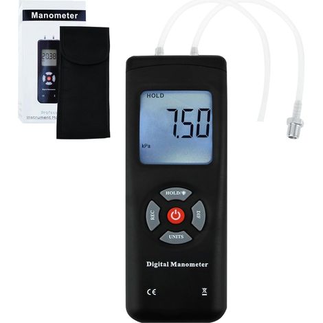 Digitales Manometer, Tragbares, Vakuumgesteuertes Luft-/gasdruckmessgerät