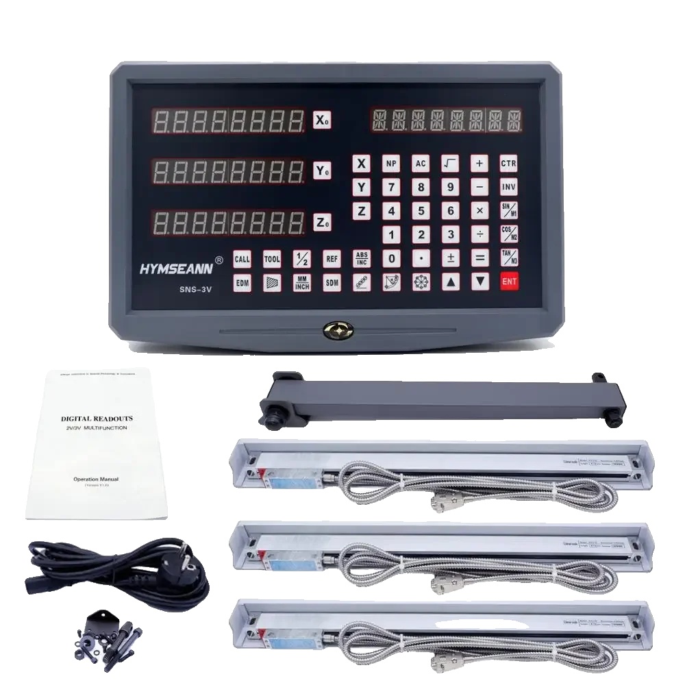 Digital Angezeigte Fräs-/dreh-/bohrmaschine, Wechselstromversorgung 85v250v, Leistung 25va, 3-achsen, Eia-422 Ttl-eingang, Auflösung 0,5µm-10µm.