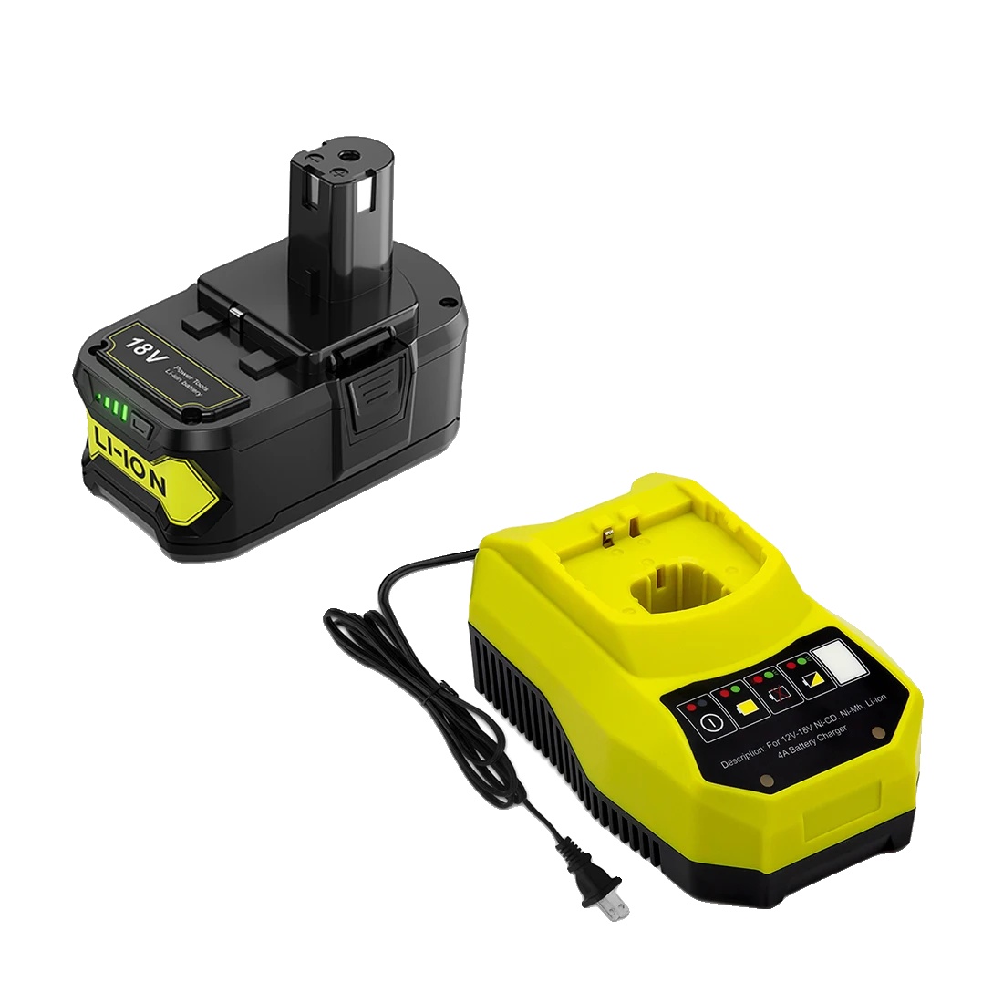 Roybi P108 Ersatzakku, 6000 Mah Kapazität, Inklusive Doppelladegerät, 1 Akku, 1 Ladegerät