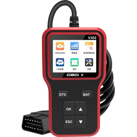 Obd2-fahrzeugdiagnose, Fehlercode-lesen Und -löschen, Obdii/eobd-kompatibel, 2,8-zoll-schnittstelle, Erweiterte Funktionen