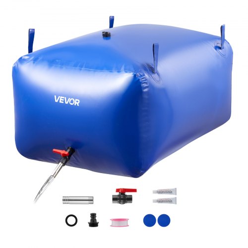 Wasserspeicherblase, 400 L Wasserbeutel, Faltbarer Behälter Für Weiches Wasser, Auslaufsicherer & Reißfester Pvc-notwasserspeichertank Für Wohnmobil, Lkw & Den Einsatz Im Freien