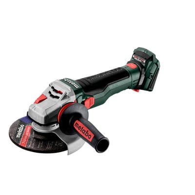 Akku-Winkelschleifer wb 18 ltx bl 15-150 Quick, mit Bremse, Schnellspannmutter, drehbarem Akkupack x 165 l - Metabo