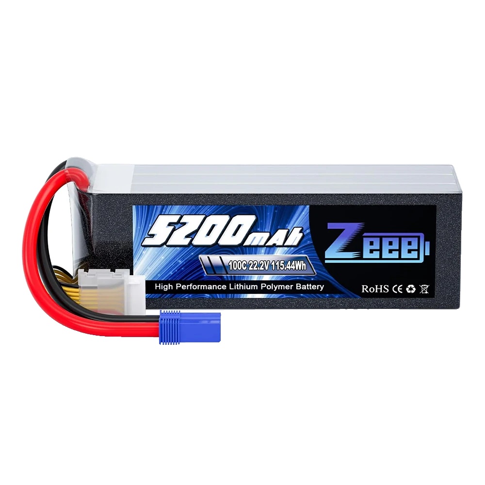 Lipo-akku, 5200 Mah Kapazität, 22,2 V Spannung, 1 Stück 6s 5200 Ec5