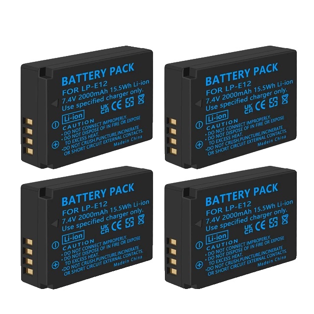 Kameraakku, Dual-usb-ladegerät, Hohe Kapazität, Polen-c, 4 Akkus