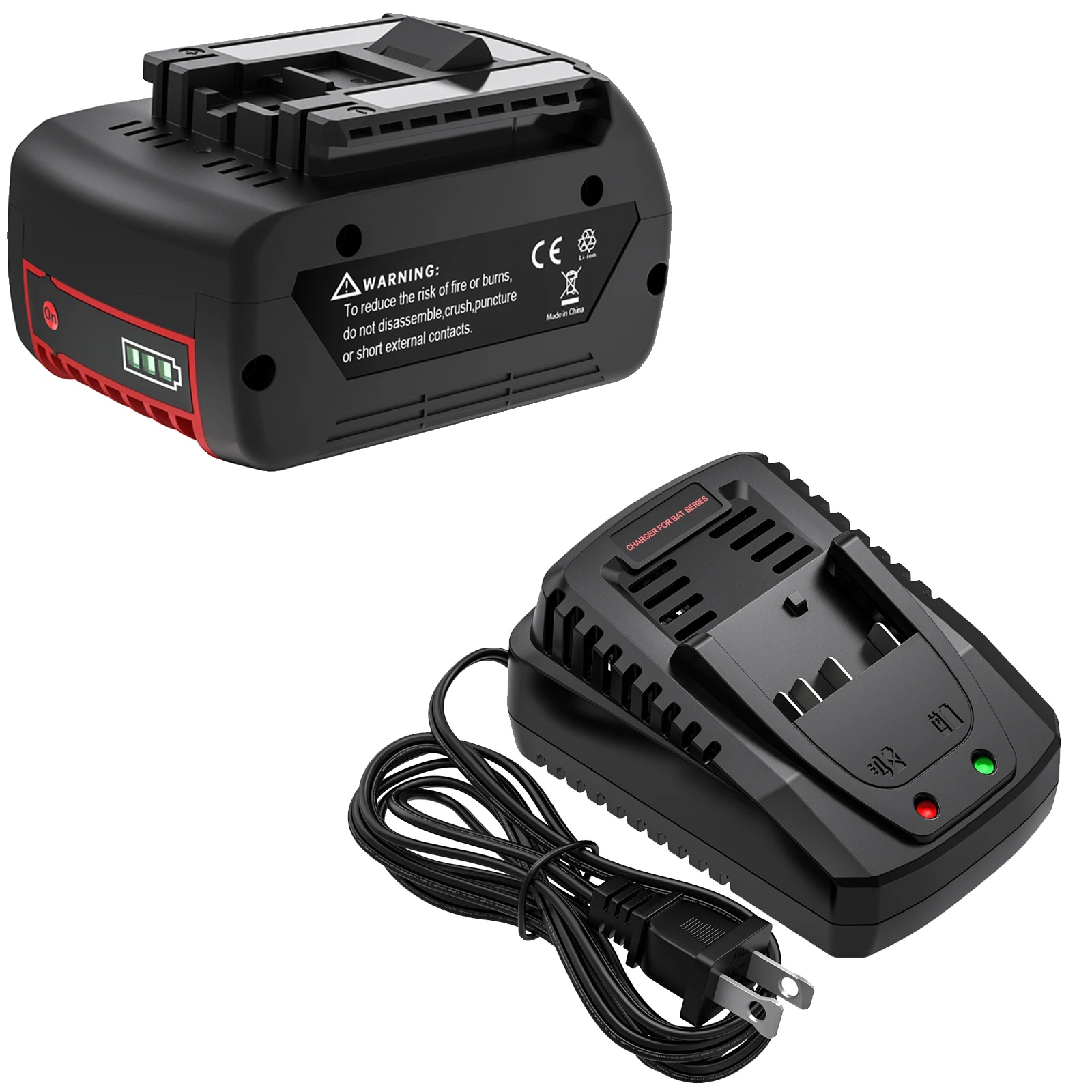 Akku, 18 V, Wiederaufladbar, 6000 Mah Kapazität, 1 B 1 C