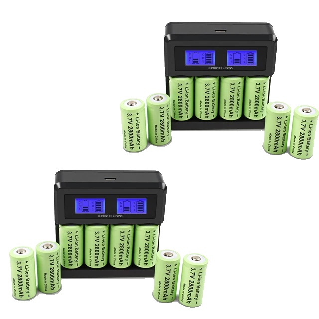 Lithiumbatterie, 1500 Mah Kapazität, Wiederaufladbar, 16 Stück