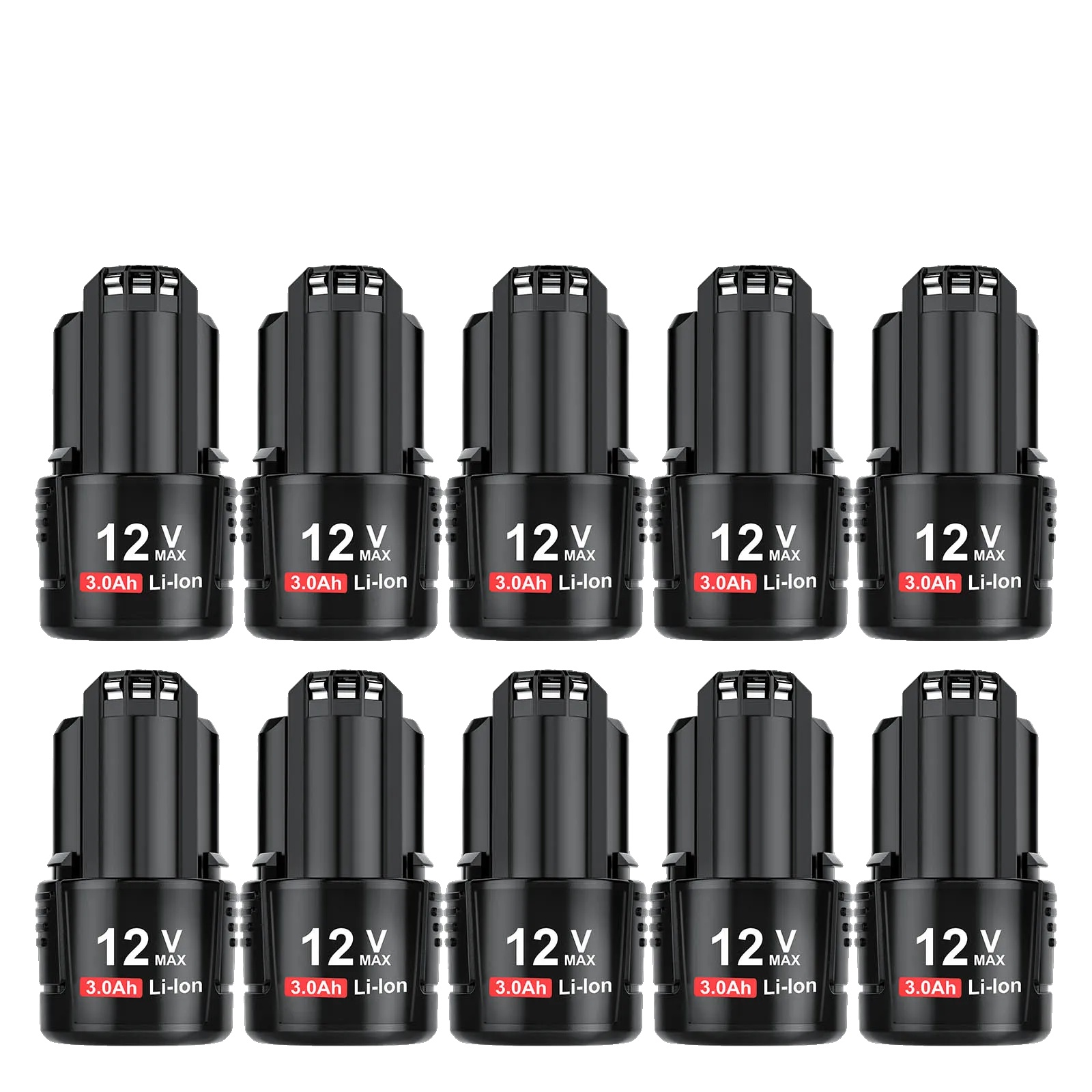 Bosch Bat411 Ersatzakku, 3000 Mah Kapazität, 12 V Li-ionen-leistung, 10er-packung Mit 3,0 Ah Akkus