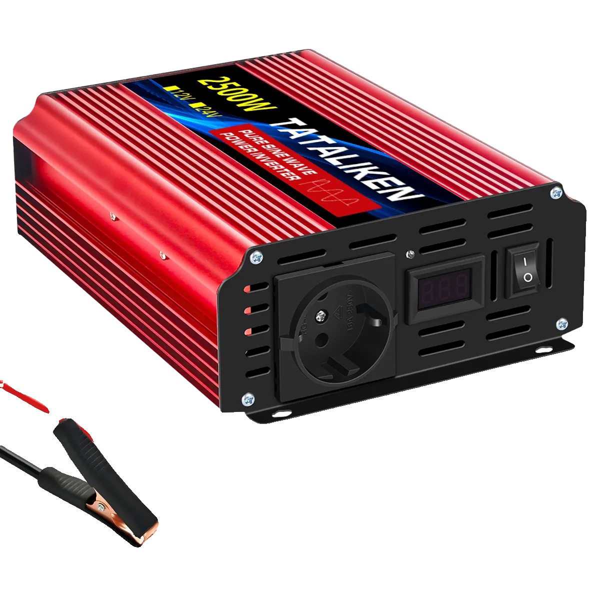 Wechselrichter, Dc/ac-wandler, Hocheffizient, 2500 W, 12 V