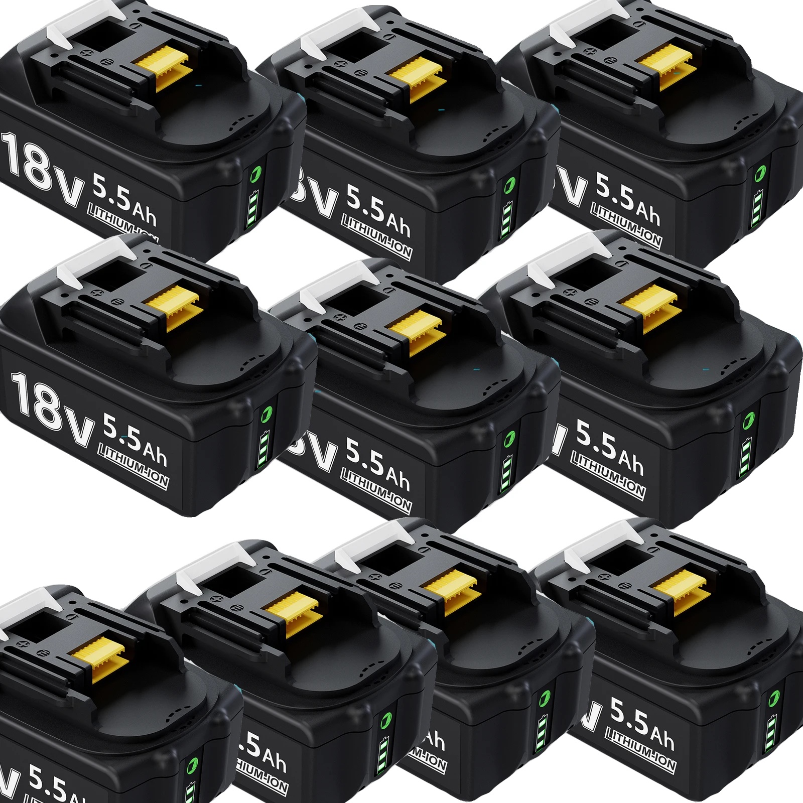 Akku, Lithium-ionen, Kapazität 5500 Mah, 10 Stück