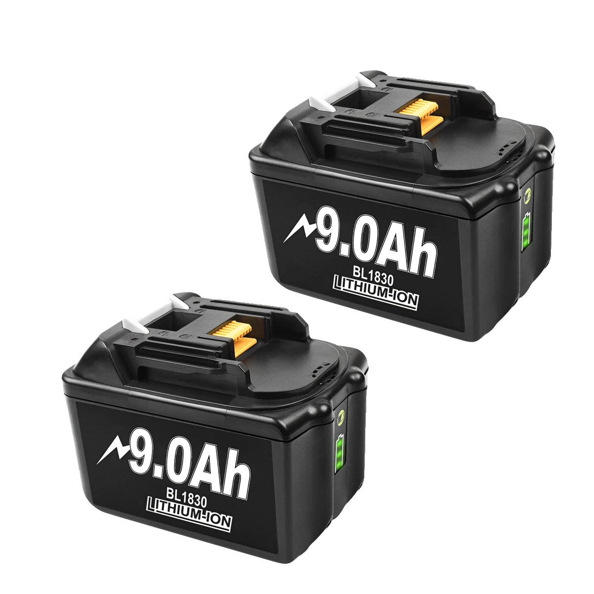 Akku, 6000 Mah Kapazität, Kompatibel Mit Verschiedenen Elektrowerkzeugen, 2 Stück 9000 Mah