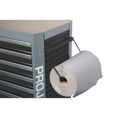 Zubehör Werkstattwagen mit Vierkantlochung Papierrollenhalter bis Rollenbreite 390 mm Schwarz - Projahn
