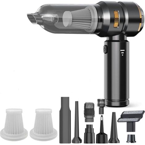 4-in-1 Akku-handstaubsauger, 3 Geschwindigkeitsstufen, 80.000 U/min, Leistungsstark, Kabelloser Handstaubsauger, Mini-staubsauger, Für Auto, Haushalt Und Tierhaare
