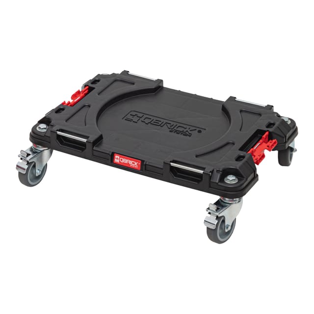 System pro Transport Platform Transportwagen 506 x 325 x 140 mm mit 4 Lenkrollen und 2 Bremsen - Qbrick