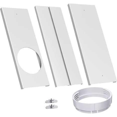 Belüftungsset Für Mobile Klimaanlagen, Fensterdichtungsset, Verstellbare, Teleskopierbare Pvc-dichtungsleiste Für Mobile Klimaanlagen, Universaladapter Für Abluftschlauch In Haus Und Büro