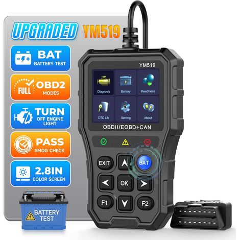 Erweiterter Universeller Obd2-scanner Mit Batterietester, Motorfehlercode-lesegerät, Can-diagnosegerät Zum Lesen Und Löschen Von Fehlercodes