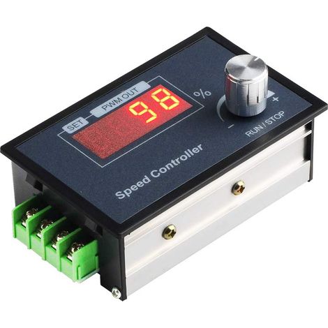 Drehzahlregler Für Gleichstrommotoren 660 V, 12 V, 24 V, 36 V, 48 V, 30 A, Stufenlos Einstellbar, Mit Drehknopf