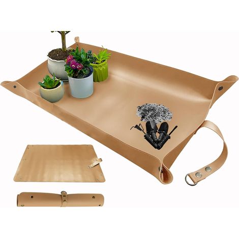 Stück 76 X 45 Cm Pflanzmatte, Wasserdichte, Dicke Leder-pflanzmatte, Topfmatte Für Sukkulenten Zum Umpflanzen Und Zur Kontrolle