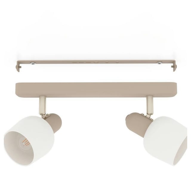 Eglo - 2er Spot Corato sand weiß 30 x 12,5 cm Deckenlampen & Kronleuchter