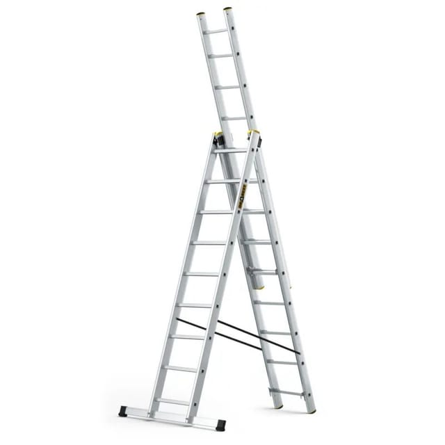 Drabest Aluminium-Anlegeleiter PRO, 150 kg, 9 Stufen