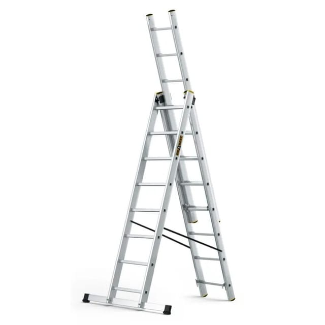 Drabest Aluminium-Anlegeleiter PRO, 150 kg, 8 Stufen