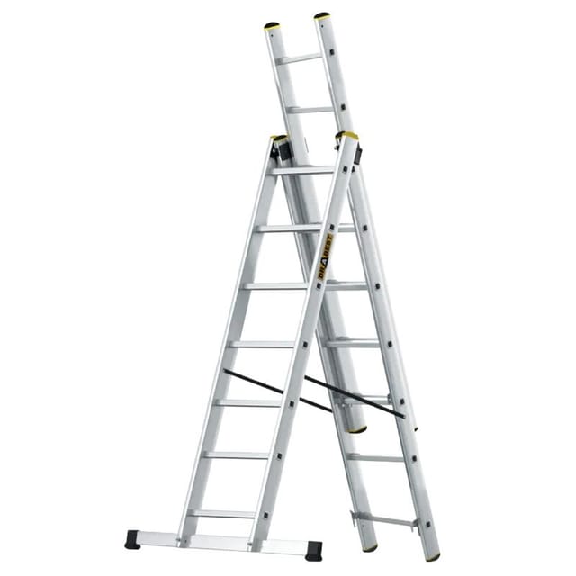 Drabest Aluminium-Anlegeleiter PRO, 150 kg, 7 Stufen