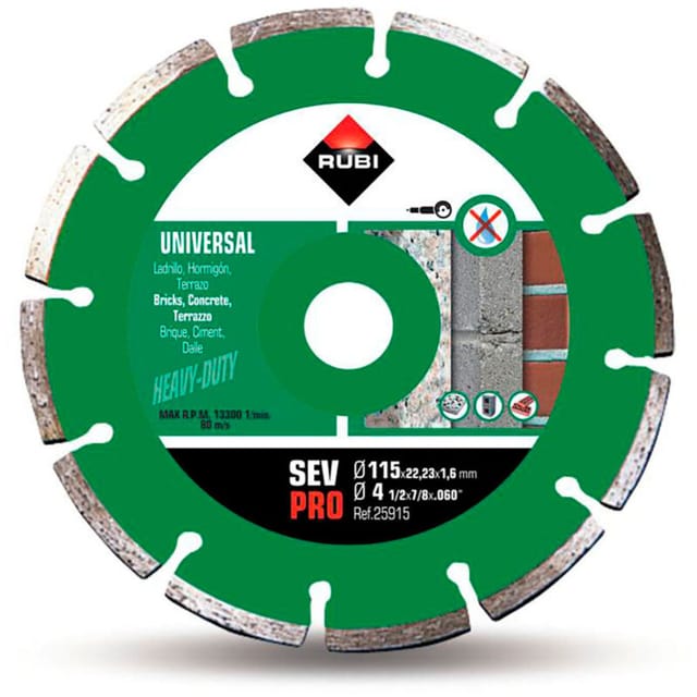 Rubi - Diamantscheibe sev 115 pro 25915