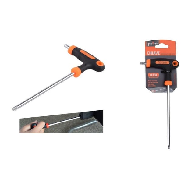 Trade Shop Traesio - Trade Shop - key brugola t trapezoidal punta stella T30X150MM ergonomische impugnatur 91806 -