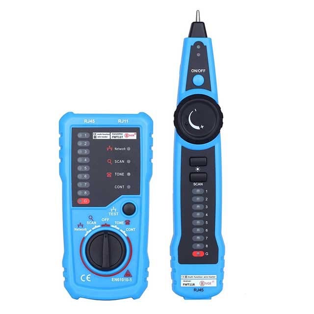 Netzwerkkabeltester, Rj11 Rj45-leitungsfinder, Multifunktions-kabel-tracker Mit Sonde, Ethernet-lan-netzwerkkabel-wartungssnack, Telefonleitungstest