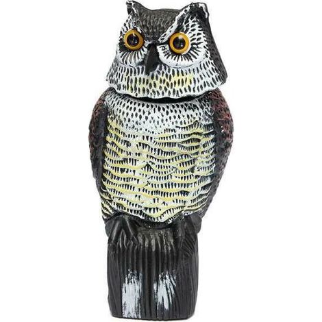 Taubenabwehr, Vogelscheuche, Eulenform, Reflektierend Und Leuchtend, Vogelscheuche Gegen Tauben, Krähen Und Mehr