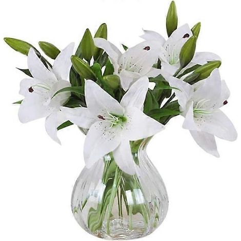 Künstliche Blumen, Set Mit 5 Künstlichen Latexlilien