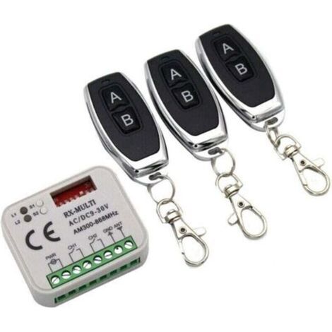 Snq – Garagentor-fernbedienungsempfänger (433,868 Mhz) – 9–30 V Ac/dc-netzteil – Reichweite Bis Zu 150 M – Kompatibel Mit 433,92-mhz-fernbedienungen