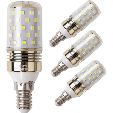 E14 12w 1100lm Led-maiskolbenlampe, Kaltweiß 6000k (4er-pack)