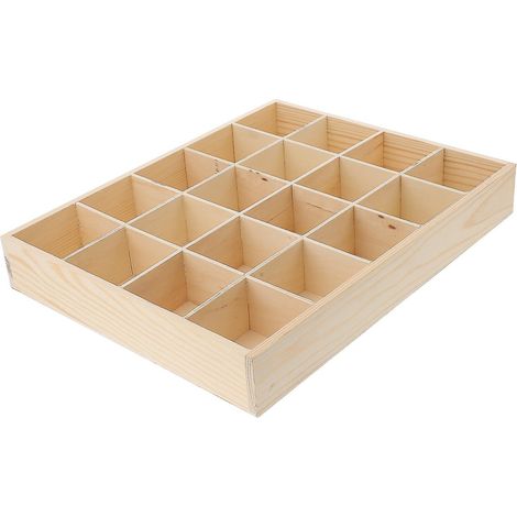 Aufbewahrungsbox Aus Holz Mit 20 Fächern, Krawattenorganizer, Schubladeneinsätze, Aufbewahrungsbox Für Kleidung Und Unterwäsche