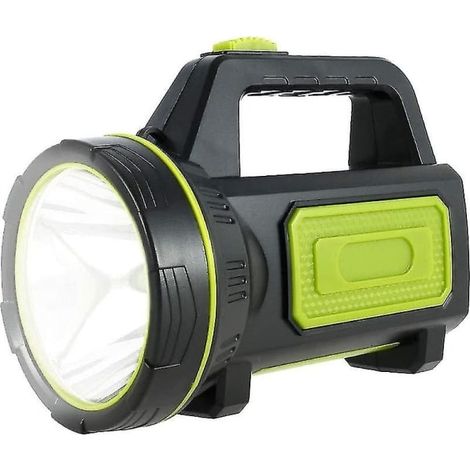 Leistungsstarke, Wiederaufladbare, Multifunktionale, Ultrahelle Xenon-taschenlampe Mit Seitenbeleuchtung, Direktladefunktion Und Tiefenbeleuchtung.