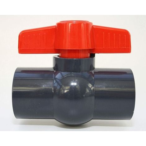 50-mm-pvc-kugelhahn – 2 X 1 1/2"-klebehülsen – 10 Bar Druck – Einfache Und Leckagefreie Montage