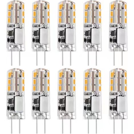 10er-pack G4 12v Ac/dc Warmweiße 3000k 2w Dimmbare Led-lampen - Wellngs