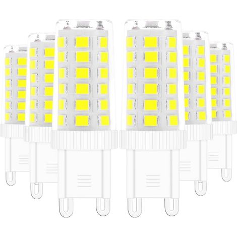 6er-pack G9 5w Led-lampen, Entspricht Einer 40w Halogenlampe, 6000k Weiß