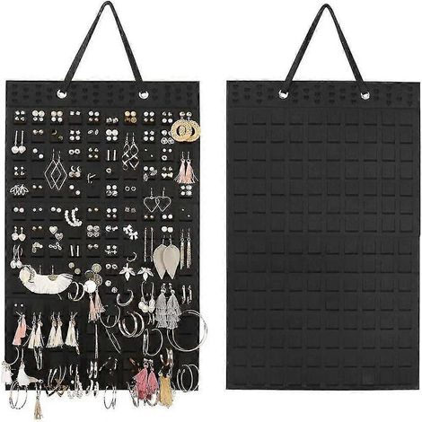 Hängender Ohrring-organizer, Ohrringhalter Und 20 Haken, Bietet Platz Für Bis Zu 300 Paar Ohrringe, Kompaktes Design, Weiche Materialien, Ohrringaufhänger.