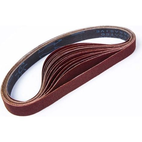15 Schleifbänder, 25 X 762 Mm, Gemischte Schleifbänder (3 Körnungen 80/120/150/240/400)