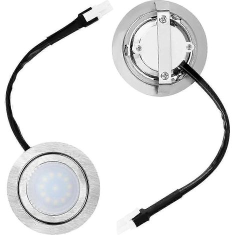 2er-set Led-lampen Für Dunstabzugshauben, Edelstahl, Für Einbau-küchenbeleuchtung - Yvan
