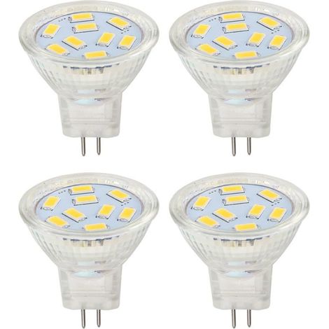 Mr11 2w 12v Led-lampen, Gu4 Warmweiß 3000k, Entspricht 20w Halogen, Mr11 G4/gu4.0 Led-lampe (4er-pack)