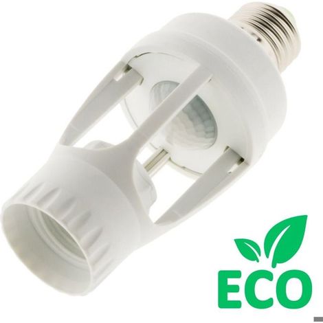 E27-fassung Mit Integriertem Sensor – Weiß – Elexity