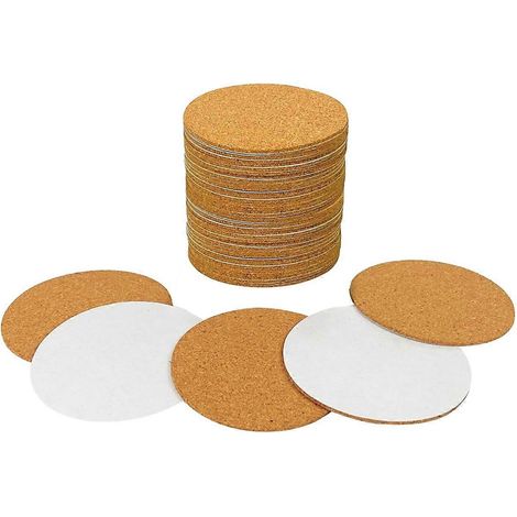 Packung Mit 40 Selbstklebenden Runden Kork-trägerplatten Mit Einem Durchmesser Von 8,9 Cm (3,5 Zoll) Für Untersetzer.