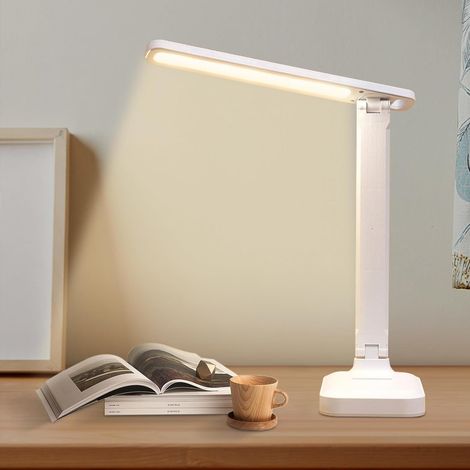 Faltbare Led-schreibtischlampe, 3 Modi, 5 Helligkeitsstufen, Usb-touch-steuerung, Augenschutz