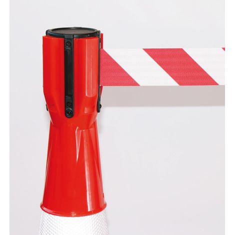 Gurtaufroller/abwickler Für Baustellenleitkegel (5 Meter Rot/weiß)