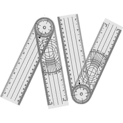 4-teiliges Physiotherapie-goniometer, 360-grad-drehung