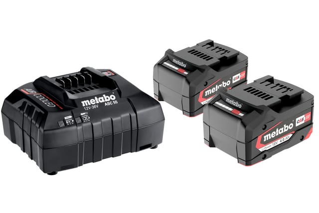 Akku Basic-Set 18V 2x 4.0Ah + Ladegerät ASC55 - Metabo