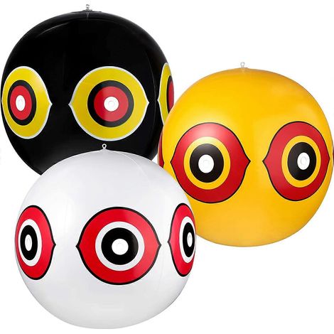Taubenabwehr-vogelscheuchenballons, () 400 Mm, Gelb/rot, Vögel, Reiher, Elstern, Kiebitze Und Spatzen
